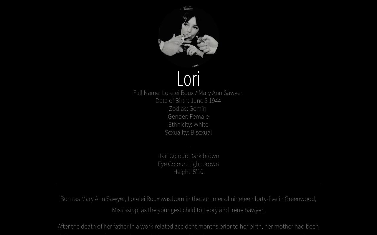 Carrd profile picture for @lori